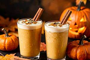 Pumpkin Smoothie with Cinnamon