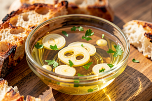 Very simple garlic oil