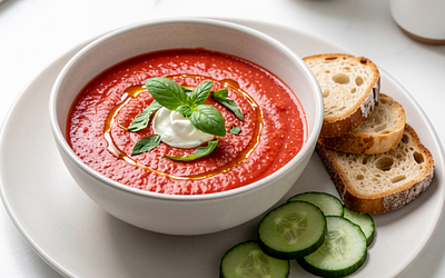 Cucumber and Tomato Gazpacho
