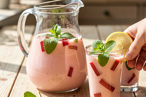 Rhubarb Compote with Lemon Balm