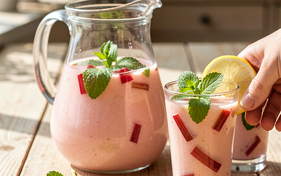 Rhubarb Compote with Lemon Balm
