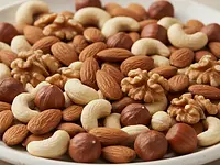 Mixed nuts (almonds, cashews, walnuts, hazelnuts)