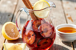 Grilled Plum Compote with Cinnamon