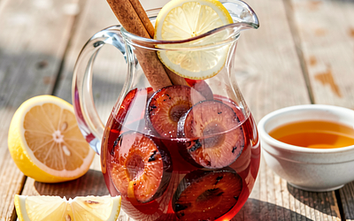 Grilled Plum Compote with Cinnamon