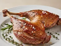 Goose meat with bone