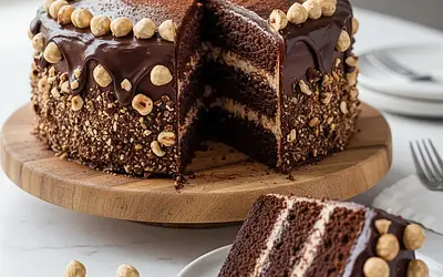 Chocolate-Hazelnut Babka with Crunchy Hazelnuts