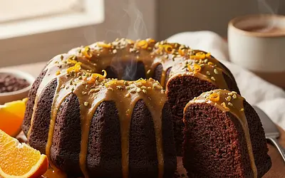 Aksamitna Babka Czekoladowo-Pomarańczowa z Nutą Kardamonu
