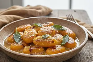 Velvety Pumpkin Gnocchi in Brown Butter and Sage Sauce
