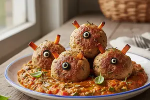 Turkey Meatballs in Hidden Vegetable Sauce