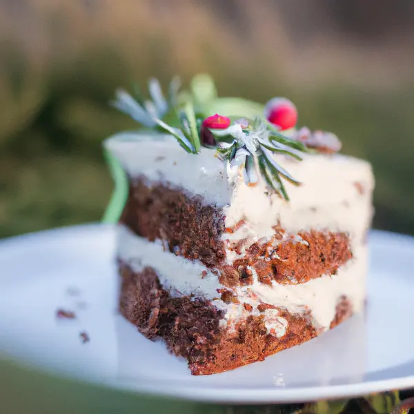 Winter Forest - Spiced Chocolate Cake with White Chocolate Cream