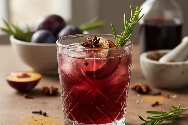 Korzenny Shrub Śliwkowy z Rozmarynem