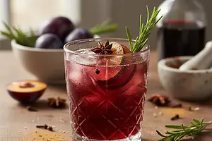 Korzenny Shrub Śliwkowy z Rozmarynem