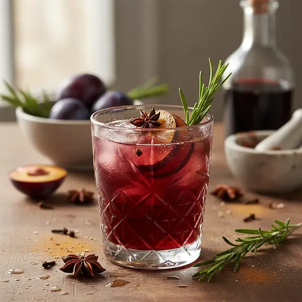 Korzenny Shrub Śliwkowy z Rozmarynem