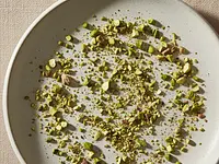 Chopped pistachios for decoration