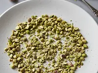 Chopped pistachios for decoration