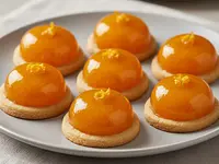 Ciastka typu delicje (pomarańczowe)