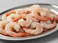 Raw shrimp, peeled, cleaned