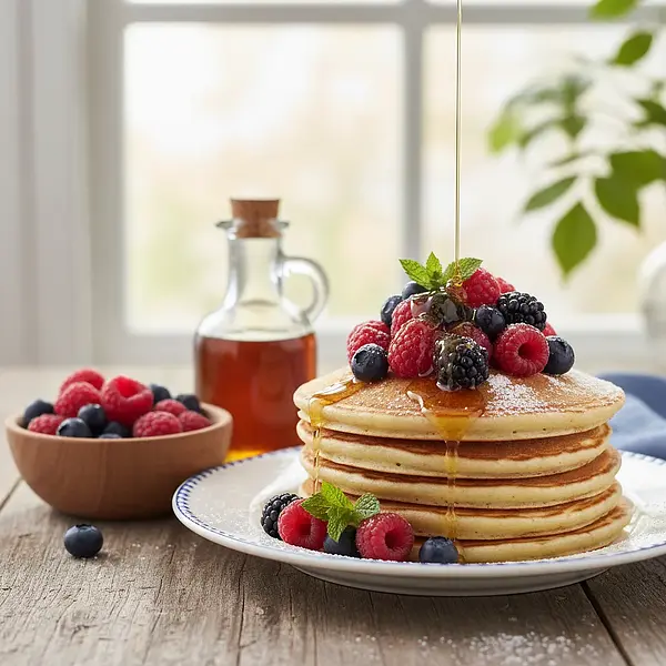 Leśne Placuszki Jagodowe z Sosem Klonowym
