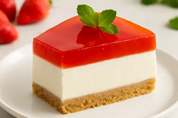 Sernik na zimno z galaretką