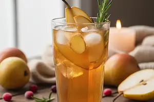 Warming Pear-Ginger Lemonade with Rosemary