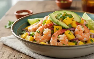 Ceviche de Mango y Camarones (Ceviche z Mango i Krewetkami)