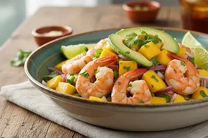 Ceviche de Mango y Camarones (Ceviche z Mango i Krewetkami)