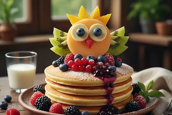 Leśne Placuszki Jagodowe z Sową z Owoców