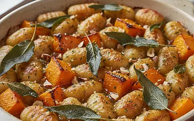 Baked Gnocchi with Pumpkin, Sage, and Brown Butter