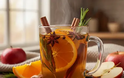 Korzenny Grzaniec Jabłkowy z Pomarańczą i Rozmarynem