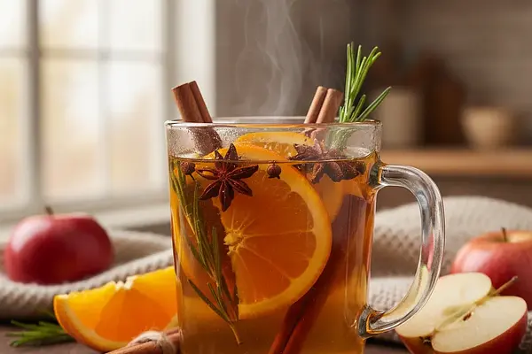 Korzenny Grzaniec Jabłkowy z Pomarańczą i Rozmarynem