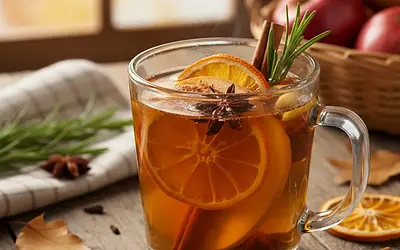 Korzenny Grzaniec Jabłkowy z Rozmarynem i Pomarańczą