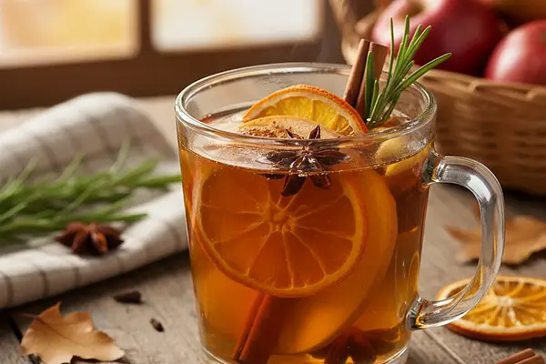 Korzenny Grzaniec Jabłkowy z Rozmarynem i Pomarańczą