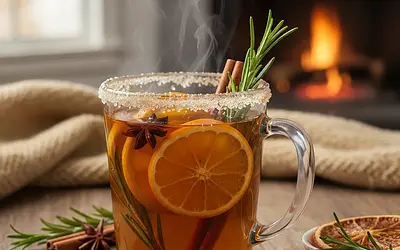 Korzenny Grzaniec Jabłkowy z Rozmarynem i Pomarańczą