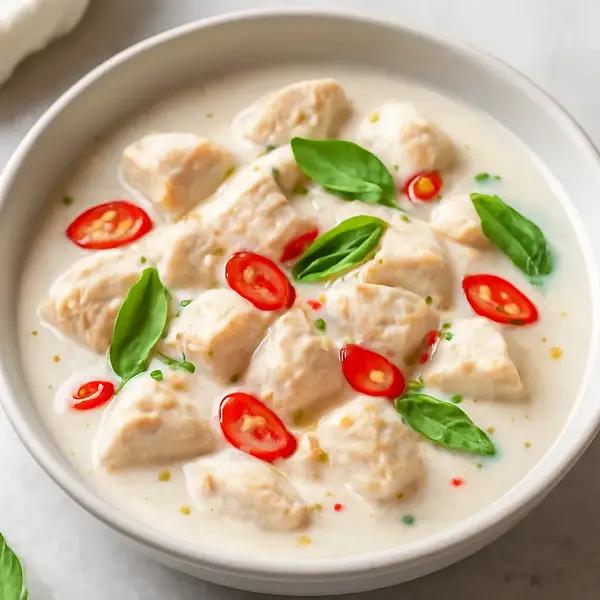 Kurczak po tajsku z mleczkiem kokosowym