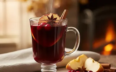 Spiced Apple-Cranberry Mulled Wine