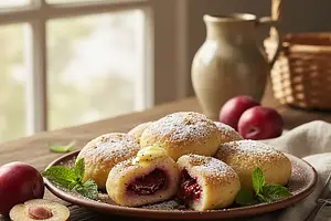 Czech Plum Dumplings (Švestkové knedlíky)