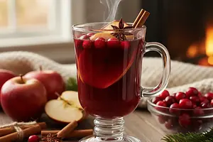 Spiced Apple-Cranberry Mulled Wine