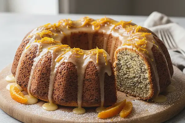 Wilgotna Babka Makowa z Nutą Pomarańczy i Lukrem Cointreau