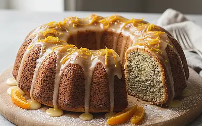 Wilgotna Babka Makowa z Nutą Pomarańczy i Lukrem Cointreau