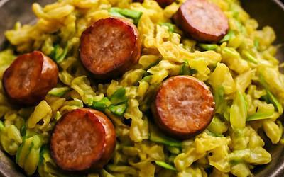 Sautéed Cabbage with Sausage
