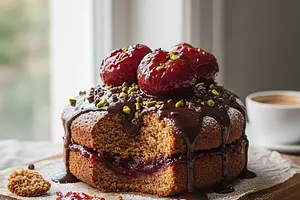 Błyskawiczny Piernik Korzenny z Powidłami i Czekoladą