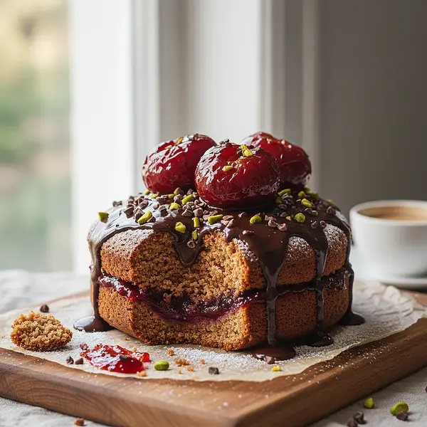 Błyskawiczny Piernik Korzenny z Powidłami i Czekoladą