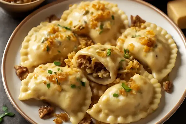 Pierogi z kapustą i grzybami