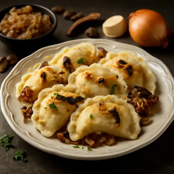 Pierogi z kapustą i grzybami