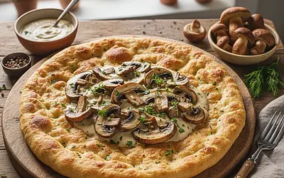 Podhale Mushrooms with Creamy Porcini Sauce