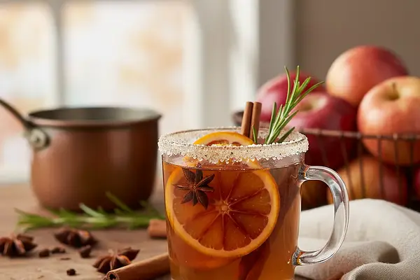 Korzenny Grzaniec Jabłkowy z Pomarańczą i Rozmarynem