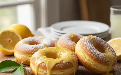 Puszyste Oponki Cytrynowe z Piekarnika