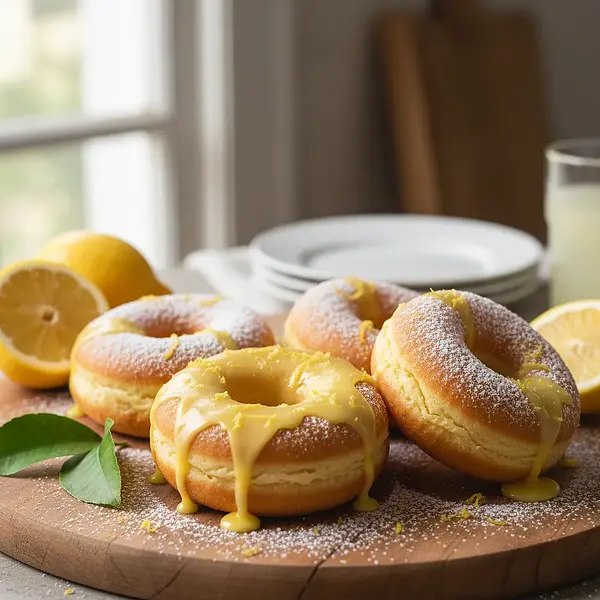 Puszyste Oponki Cytrynowe z Piekarnika