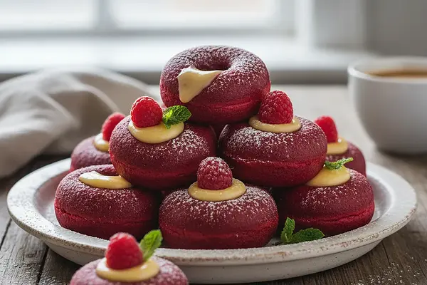 Aksamitne Mini Pączki z Nadzieniem Budyniowym