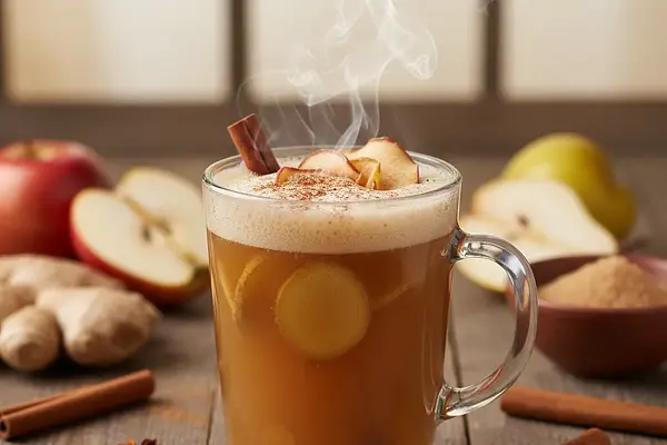 Korzenny Eliksir Jabłkowo-Gruszkowy z Imbirem i Cynamonem